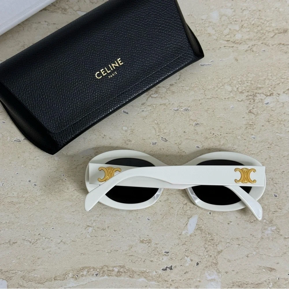 New! Celine Sunglasses, CL40194U 25A, oval, Triomphe, Authentic - Picture 10 of 13